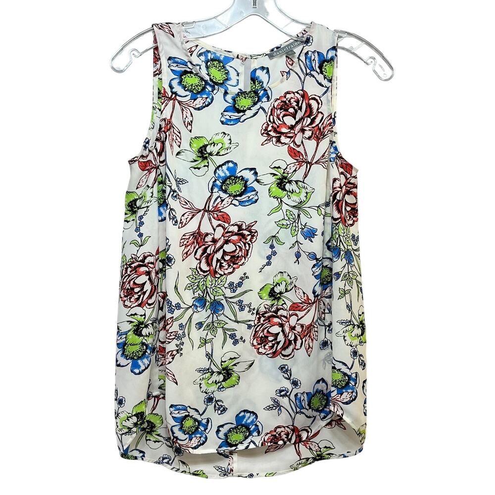 Daniel Rainn Tank Top Sleeveless Blouse Top Women's XS Multicolor Floral Tunic